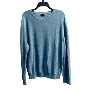J.Crew Knitted Cotton Crewneck Pullover Light Blue Long Sleeve Sweater